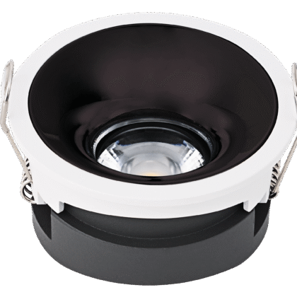 led COB concealed down light REFLECTOR LOW DEPTH 
COLOR: 
GUN BLACK / 
WHITE BODY COLOR : 
WHITE / BLACK