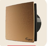 WADBROS VENT-F 6 ROYAL COLLECTION  BRUSH ROSE GOLD DESIGNER VENTILATION FANS,RATED VOLTAGE-220-240V,AIRFLOW(M3/H)-320,NOISE DB(A)-35,SIZE-150MM,RPM-2100,VENT-F6-BRG,25W