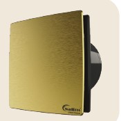 WADBROS VENT-F 6 ROYAL COLLECTION  BRUSH GOLD DESIGNER VENTILATION FANS,RATED VOLTAGE-220-240V,AIRFLOW(M3/H)-320,NOISE DB(A)-35,SIZE-150MM,RPM-2100,VENT-F6-BG,25W