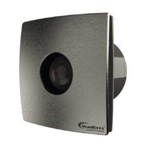 WADBROS VENT-O SS STAINLESS STEEL  DESIGNER VENTILATION FANS,RATED VOLTAGE-220-240V,AIRFLOW(M3/H)-320,NOISE DB(A)-35,SIZE-150MM,RPM-2100,VENT-06-SS,25W