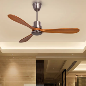 VOLARIS SCORPIO CEILING (DOWNROD) FANS,SIZE-52",BLADE COLOR-LIGHTWOOD,BODY COLOR-NICKLE,VFR-030-L-N