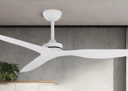 VOLARIS TRIDENT CEILING (DOWNROD) FANS,SIZE-52",BLADE  COLOR-WHITE,BODY COLOR-WHITE,VFR001-WT-WT