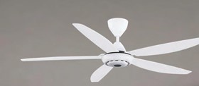 VOLARIS ASH CELING (DOWNROD) FANS,SIZE-54",BLADE COLOR-WHITE,BODY COLOR-WHITE,VFR-018-WT-WT