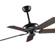 VOLARIS KINGSTON CEILING (DOWNROD) FANS,SIZE-42",BLADE COLOR-DARKWOOD,BODY COLOR-BLACK,VFR-021-D-BK