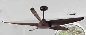 VOLARIS RA CEILING (DOWNROD) FANS,SIZE-60",BLADE COLOR-WOOD GRAIN,BODY COLOR-BROWN,VFR-024-WG-BR