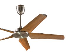 VOLARIS ELF CEILING (DOWNROD) FANS,SIZE-54",BLADE COLOR-DARKWOOD,BODY COLOR-NICKLE,VFR-027-D-N