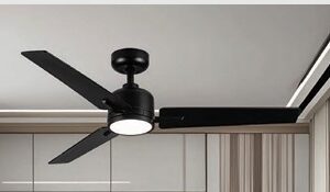 VOLARIS VENUS 2.0 CEILING (DOWNROD) FANS,SIZE-36",BLADE COLOR-BLACK,BODY COLOR-BLACK,VFR-054-BK-BK