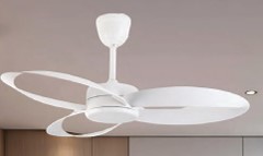 VOLARIS ZEN CEILING (DOWNROD) FANS,SIZE-42",BLADE COLOR-WHITE,BODY COLOR-WHITE,VFR-056-WT-WT