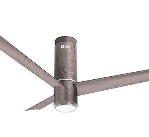 ORIENT AERO SLIM BLDC PRO I VOICE INABLED CHAMPAGNE BROWN CEILING FANS WITH REMOTE WITH 3 COLOUR LED UNDERLIGHT,SWEEP-1200MM,AIR DELIVERY-260CMM,RPM-310,AERO SLIM-CB,40W