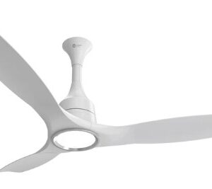 ORIENT AEROSENSE UL BLDC PRO I VOICE ENABLED FROST WHITE CEILING FANS WITH REMOTE  WITH DIMMABLE LED LIGHT, SWEEP-1200MM,AIR DELIVERY-245CMM,RPM-280,AEROSNSE UL-FWT-40W