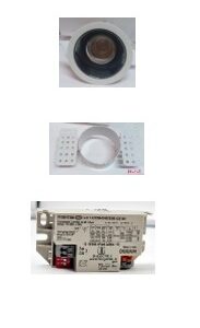 INVENTRONICS CORE DL-ADJ-7W LIFI WHITE BODY WITH BLACK GLOSS REFLECTOR,LIFI-7W-ADJ-3K-36D- WT-BK GLOSS+ JACKET FOR LEFI +OSRAM LED DRIVER,WATT-6-12W,VOLT-30-40V,PF-0.99,50K HRS,NON DIM,FIGHTER PRO LD-12-250MA-CS