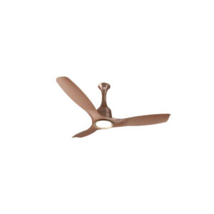 ORIENT AEROSENSE UL BLDC PRO I VOICE ENABLED TANGERINE BROWN CEILING FANS WITH REMOTE WITH DIMMABLE LED LIGHT, SWEEP-1200MM,AIR DELIVERY-245CMM,RPM-280,AEROSNSE UL-TB-40W